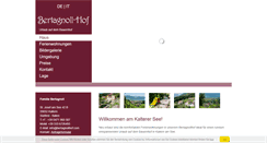 Desktop Screenshot of bertagnollhof.com